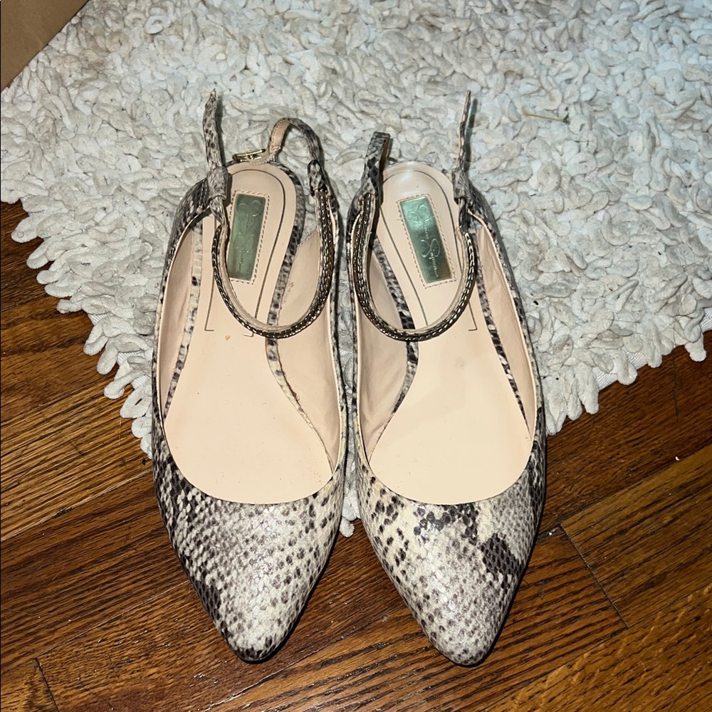 Jessica Simpson Snakeskin Flats